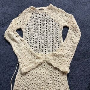 Crochet mini dress